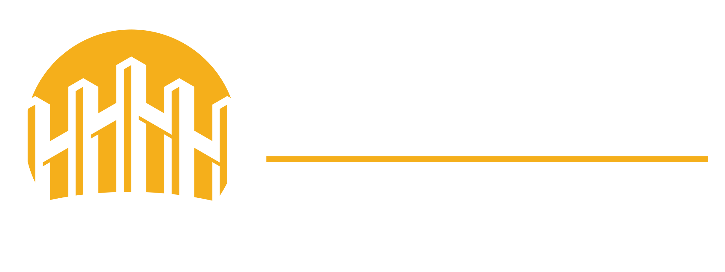 sunrise fence logo white