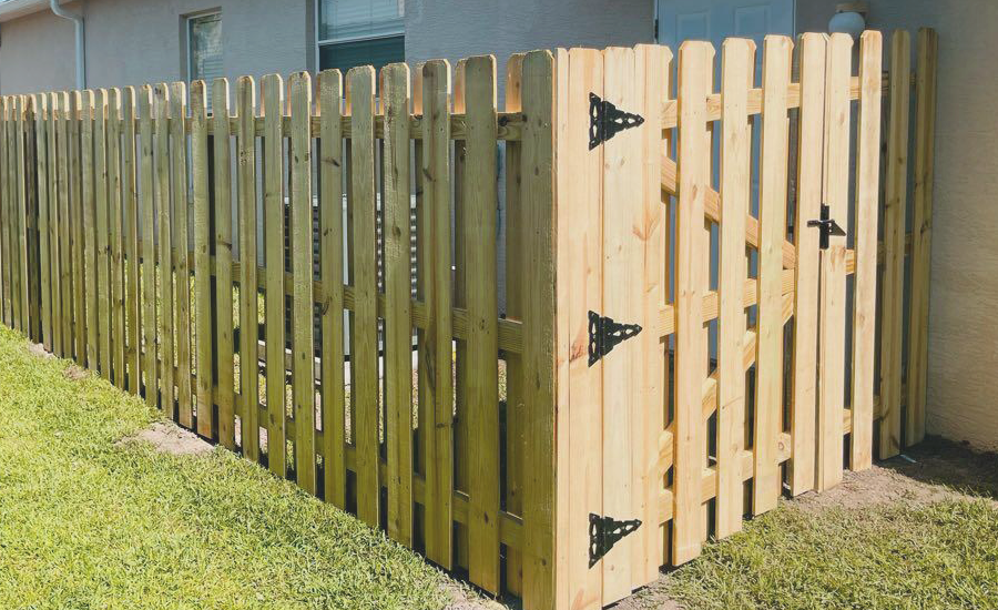 single-wood-gate-sunrise